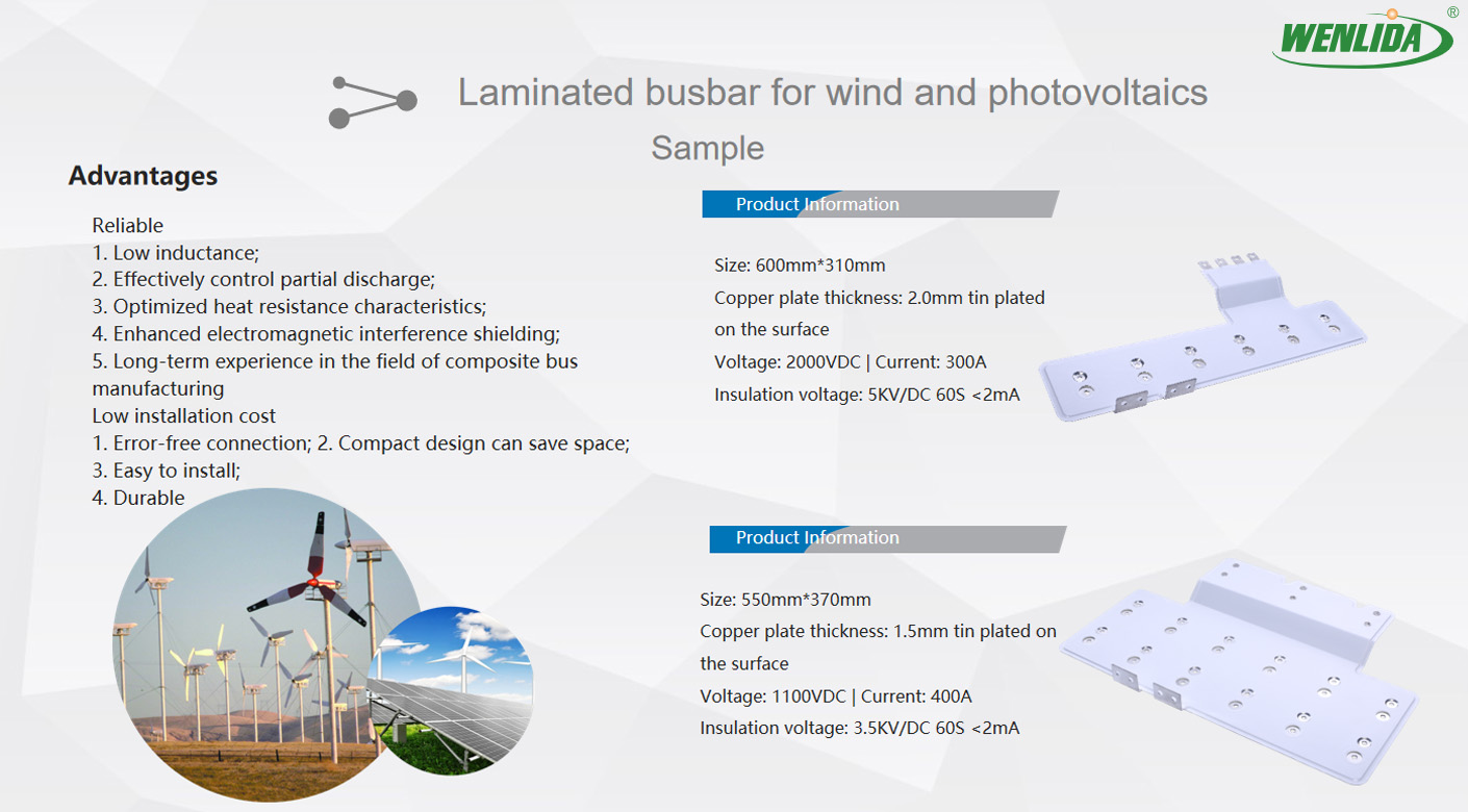 Laminated Busbar for Wind and Photovoltaics Generation