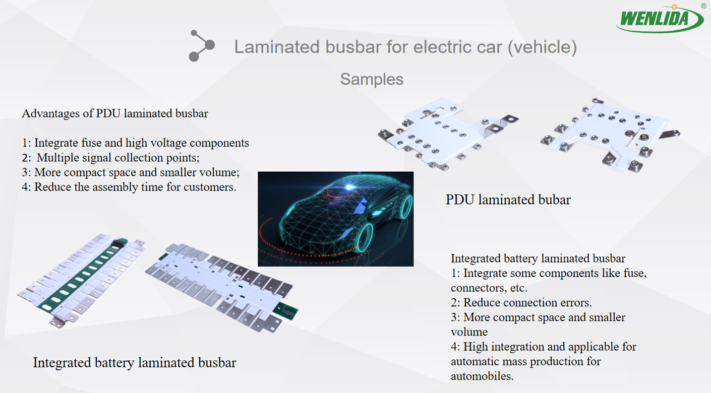 Laminated busbar for electric car (vehicle) Samples